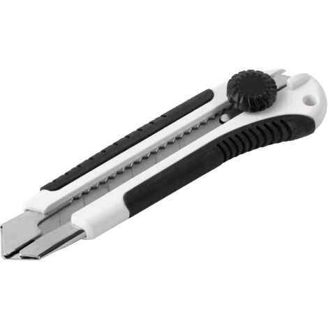 Cutter de Plaquiste 25 mm avec Molette sur Guide – Lame Tranchante Rétractable – Poignée Ergonomique Antidérapante – Outil Professionnel pour Découpe Précise de Plaques de Plâtre et Carton (1/2)