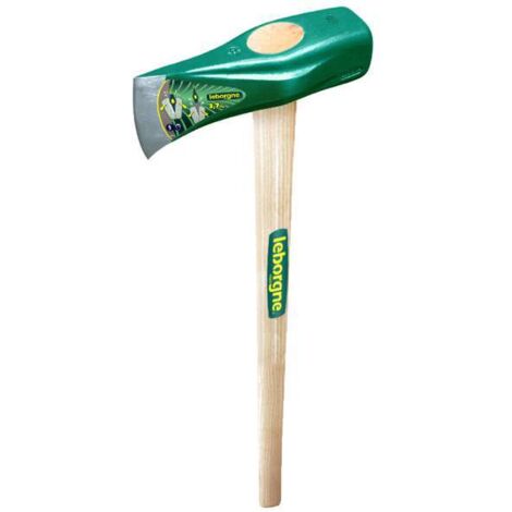Leborgne – Hache merlin éclateur 3.7 kg – Manche en bois certifié PEFC pour fendre bûches jusqu'à 50 cm – Tête en acier forgé – 230351
