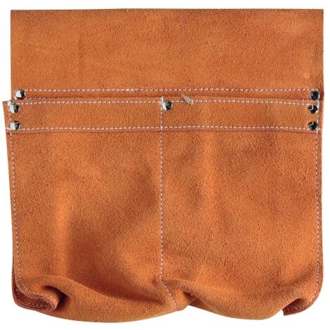 Leborgne – Pochette à clous 2 poches – En matières résistantes – Coutures renforcées pour usage intensif – Accès rapide aux outils (1/2)