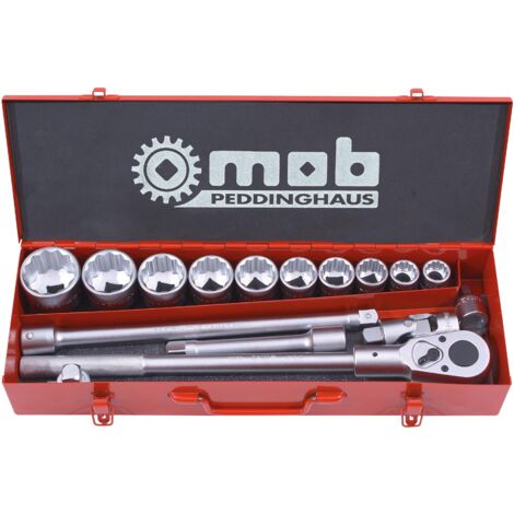 MOB - Coffret métallique 3/4'' - 16 pièces