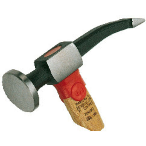 Marteau à débosseler panne cintrée – Manche hickory – Longueur 28 cm – Tête en acier carbone C45E 16 cm