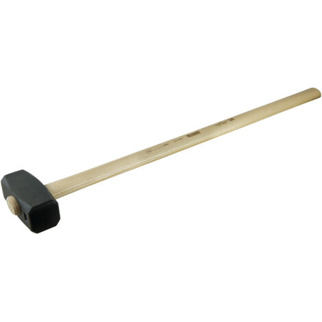 Masse Couple avec Manche Frêne PEFC, Tête en Acier Carbone C45E, Longueur de la Tête 15,5 cm, Longueur Totale 90 cm – Outil de Frappe Résistant