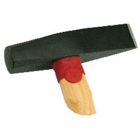 Tranche à chaud droite 3,3 cm – Tête en acier carbone C45E forgée et trempée 54 HRC – Manche en hickory robuste et ergonomique – Outil de forge professionnel (1/2)