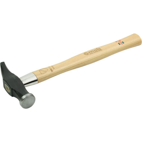 MARTEAU À GARNIR PROTECT – Tête ronde 147×40 mm en acier C45E forgée – Manche Hickory robuste – Longueur 31,5 cm – Outil durable pour usages intensifs