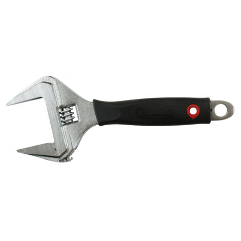 Mob Outillage – Clé à molette extra-large 8'' – Ouverture 60% plus grande – Pour écrous et boulons de grandes dimensions – Compacte et légère