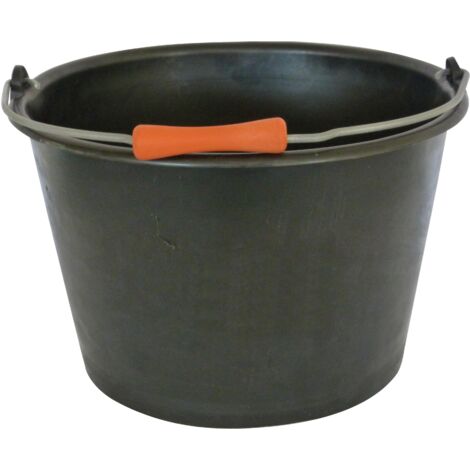 SEAU 14L PLASTIQUE NOIR EVASE CARRELEUR ANSE 6,3 MONDELIN - 341040