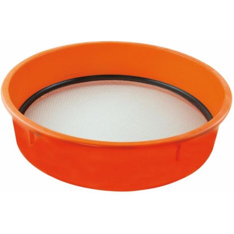 Mondelin – Tamis plastique n°10 45 cm – Grille haute tension – Pour tamiser sable, ciment et gravier fin – Structure renforcée en polystyrène choc (1/5)