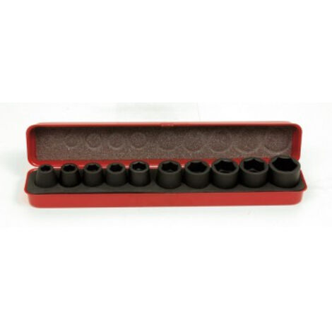 Coffret métal 10 douilles impact 1/2 MOB - 9212010501 (1/4)