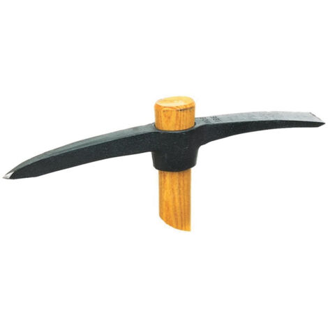 DÉCINTROIR À PIC – Manche frêne PEFC – Longueur 37,5 cm Pic pour joints et crépis – Panne taillante pour enduits et briques – Acier haute teneur en carbone trempé 52–58 HRC