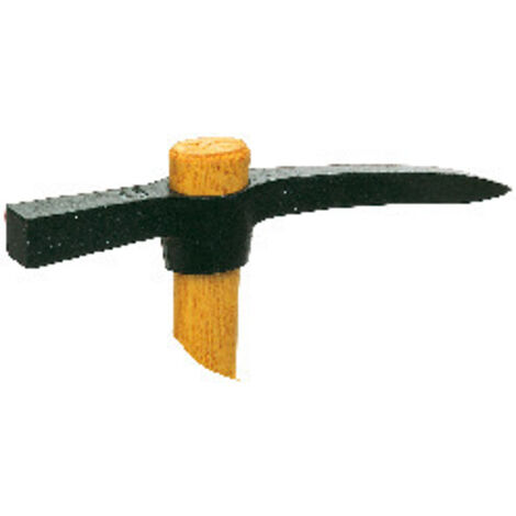 MARTELETTE TÊTE & PIC – Manche frêne PEFC – Tête 25 cm – Longueur totale 37,5 cm – Pic pour joints/crépis – Tête pour casser briques et matériaux (1/2)