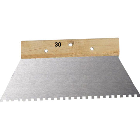 MONDELIN - Spatule à colle 20 cm dents carrées - 200 mm - 10x10x10 mm