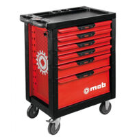 Mob Mondelin – Servante d'atelier roulante 5 tiroirs – Charge maximale 850 kg – Surface de travail 69 x 46.5 cm – Verrouillage centralisé des tiroirs