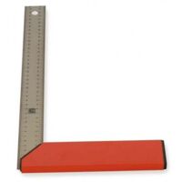 Mondelin – Équerre de menuisier graduée – Talon aluminium – Lame inox – Gravure laser indélébile – Fabrication française