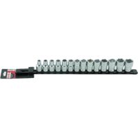MOB - Rack de douilles 14 pieces à 6 pans 1/2" - taille 8 à 24mm - gamme cliquet de douille
