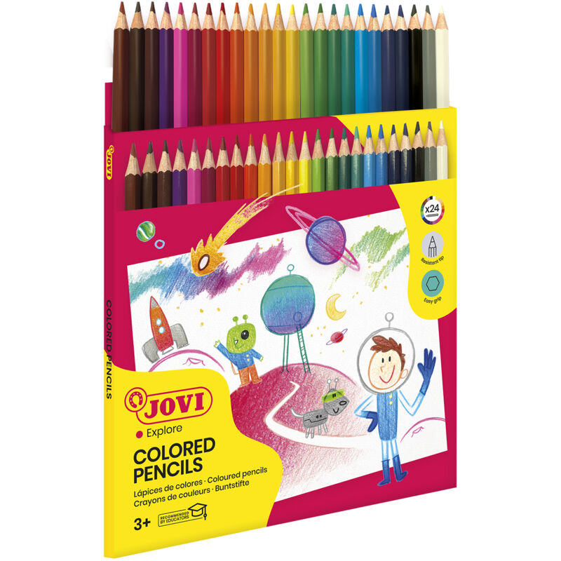 Lápices de 24 colores JOVI para dibujar y bocetar