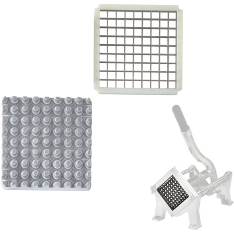 Rejilla con prensa para cortadora manual de patatas fritas 10x10 mm