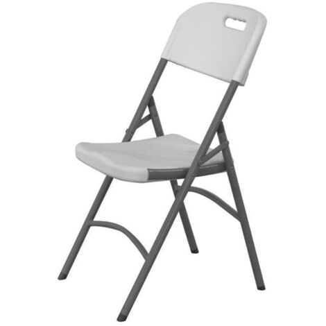 Silla de catering plegable blanca hasta 180 kg - Hendi 810965