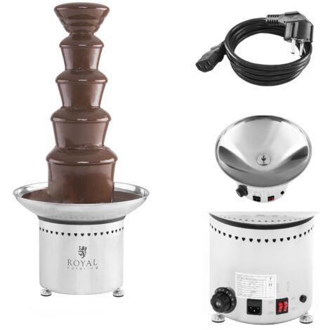 Fuente de chocolate de 5 pisos y 6 kg Royal Catering RCCF-65W4