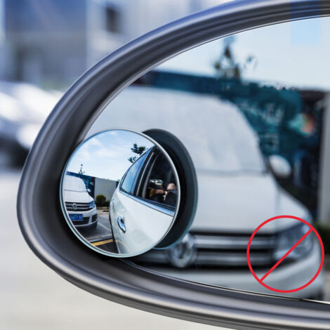 Espejo lateral para coche, espejo convexo para punto ciego, visión completa, 2 unidades. (1/5)