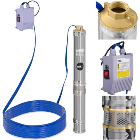 Bomba de pozo profundo MSW 6000 L/h hasta 58 m (1/5)