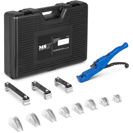 Dobladora manual para tubos de cobre XPAP PEX de 10-22 mm de diámetro, 8 cabezales
