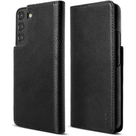 Funda de piel tipo libro para Galaxy S22+ Folio Signature Black (1/5)