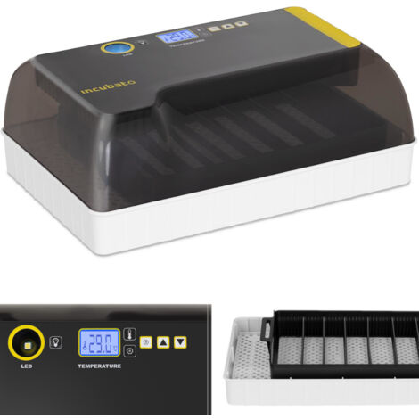 Incubadora para la eclosión de aves de corral para 12 huevos de gallina + ovoscopio LED