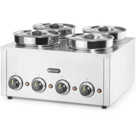Calentador eléctrico tipo baño maría para platos, salsas y sopas Thermosystem 4 800 W 4 x 4 l (1/5)