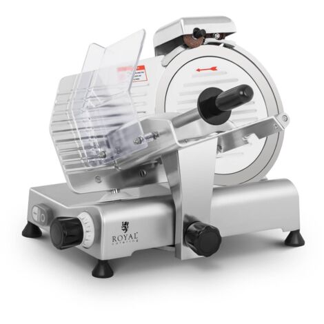 Cortadora eléctrica de carne para embutidos y quesos, 150W, disco de 250mm