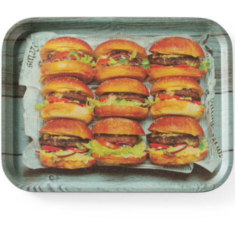 Bandeja antideslizante para servir Tasty Burger 330 x 430 mm - Hendi 508008 (1/2)