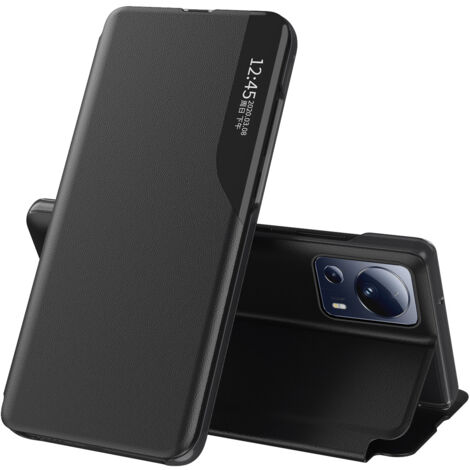 Funda con solapa y soporte para Xiaomi 13 Lite Eco Leather negra (1/5)