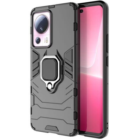 Funda blindada para Xiaomi 13 Lite con soporte magnético Ring Armor negra (1/5)