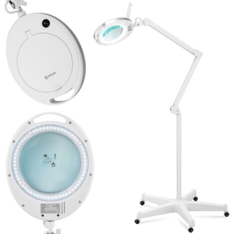 Lámpara de aumento cosmética con lupa móvil 5 dpi 60x diámetro LED 127 mm (1/5)