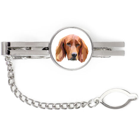 Setter inglés, Laverack - pinza de corbata geométrica con foto e inscripción Art-Dog (1/4)