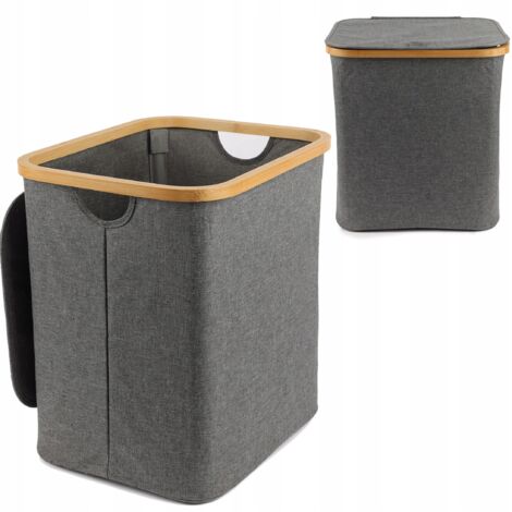 Cesta de tela para ropa sucia plegable gris 40x34x56.5 - A Ver Qué Compro Costa Rica Cesta de tela para ropa sucia plegable gris 40x34x56.5 - A Ver Qué Compro Costa Rica