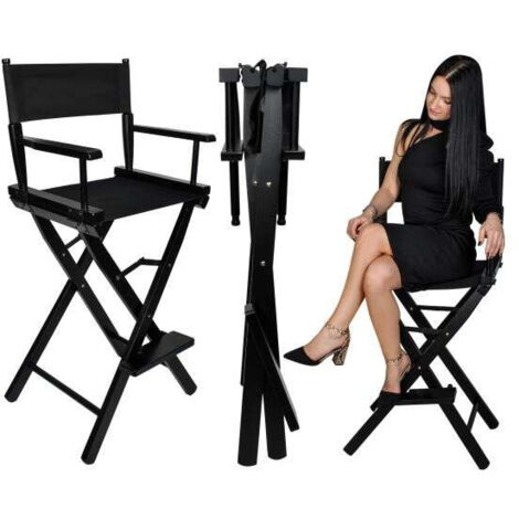 silla de maquillaje de madera