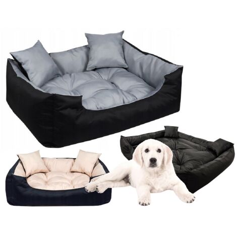 Cama para perros ECCO 100x75 cm impermeable gris (1/5)