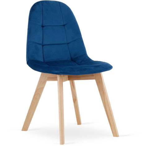Silla BORA - terciopelo azul marino x 1 (1/5)