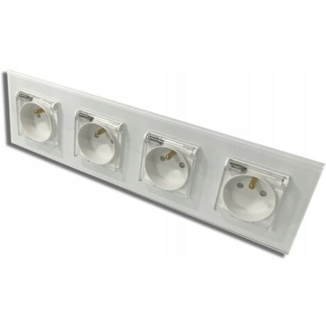 TOMA ELÉCTRICA TRIPLE CRISTAL HERMÉTICA (1/5)