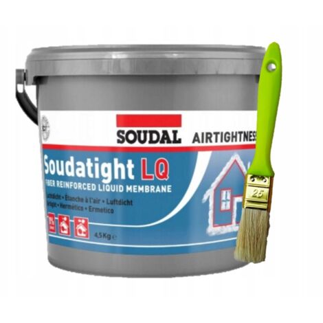 MEMBRANA INTERNA LÍQUIDA SOUDAL SOUDATIGHT LQ NEGRO 4,5 kg + CEPILLO GRATIS