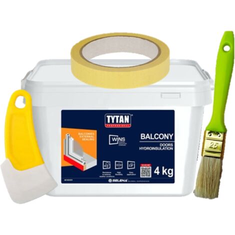 SELLADOR IMPERMEABILIZANTE MEMBRANA EPDM LIQUIDO TYTAN WINS BALCÓN 4kg (1/4)