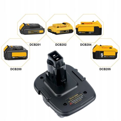 Adaptador De Batería Dewalt 20V A Makita 18V - Con Puerto USB De 5V/2.1A Y Luz LED, Para Herramientas Inalámbricas