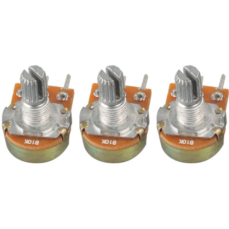 5 Potentiomètres Rotatifs B10K 10K Ohm Quadruple Linéaire 6 Broches - Uxcell, Réglage Précis