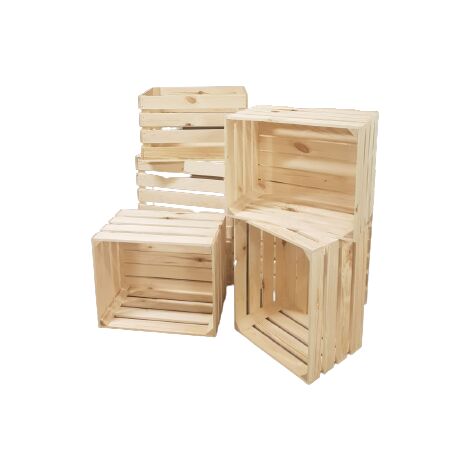 Caja de madera 50x40x30, natural FABRICANTE