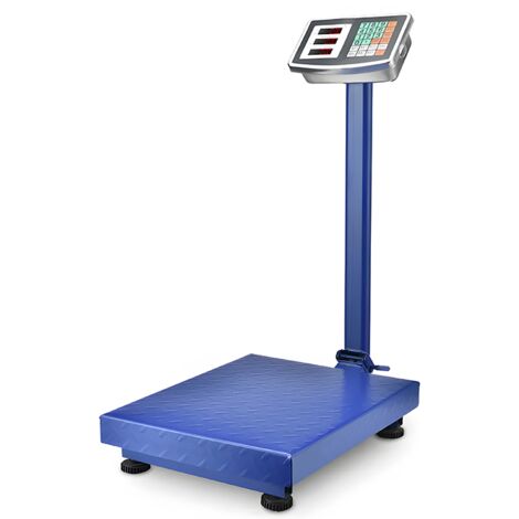 Báscula metálica de plataforma con capacidad de hasta 150 kg, panel de control HDWR wagPRO-P150 (1/5)