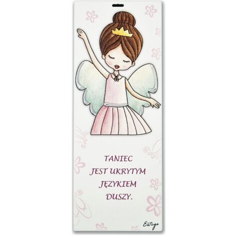 Le Graziose Cuadro pintado diciendo Danza Bailarina 6x15 cm Tamaño: 6x15cm SKU: ES0512418PL (1/5)