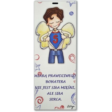 Le Graziose Cuadro pintado diciendo Héroe 6x15 cm Tamaño: 6x15cm SKU: ES0512411PL (1/5)