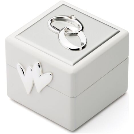 Caja para alianzas, caja para bodas de plata, elegante, 66 x 60 mm, h. 55 mm. Tamaño: 66x60x55 mm SKU: ZV7571261