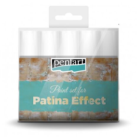 Juego de pinturas para crear PATINA EFFECT Pentart 5x20ml cobre antiguo vintage (1/4)