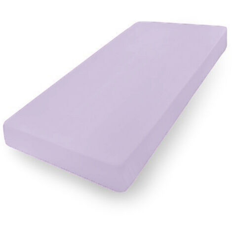 Sábana de jersey PREMIUM con goma 180x190, 180x200x20, violeta19, MATEX (1/5)